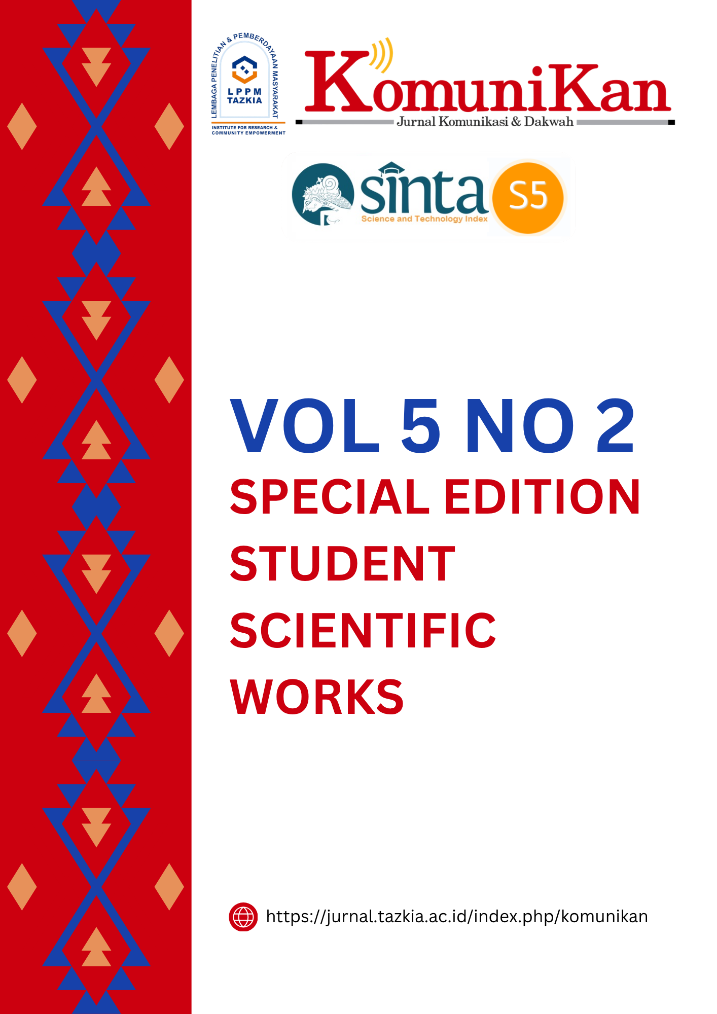					View Vol. 5 No. 2 (2026): Komunikan: Jurnal Komunikasi dan Dakwah
				