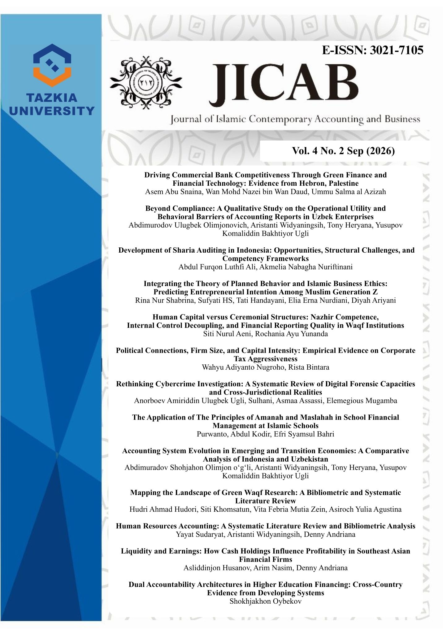 Vol. 4 No. 2 (2026): JICAB